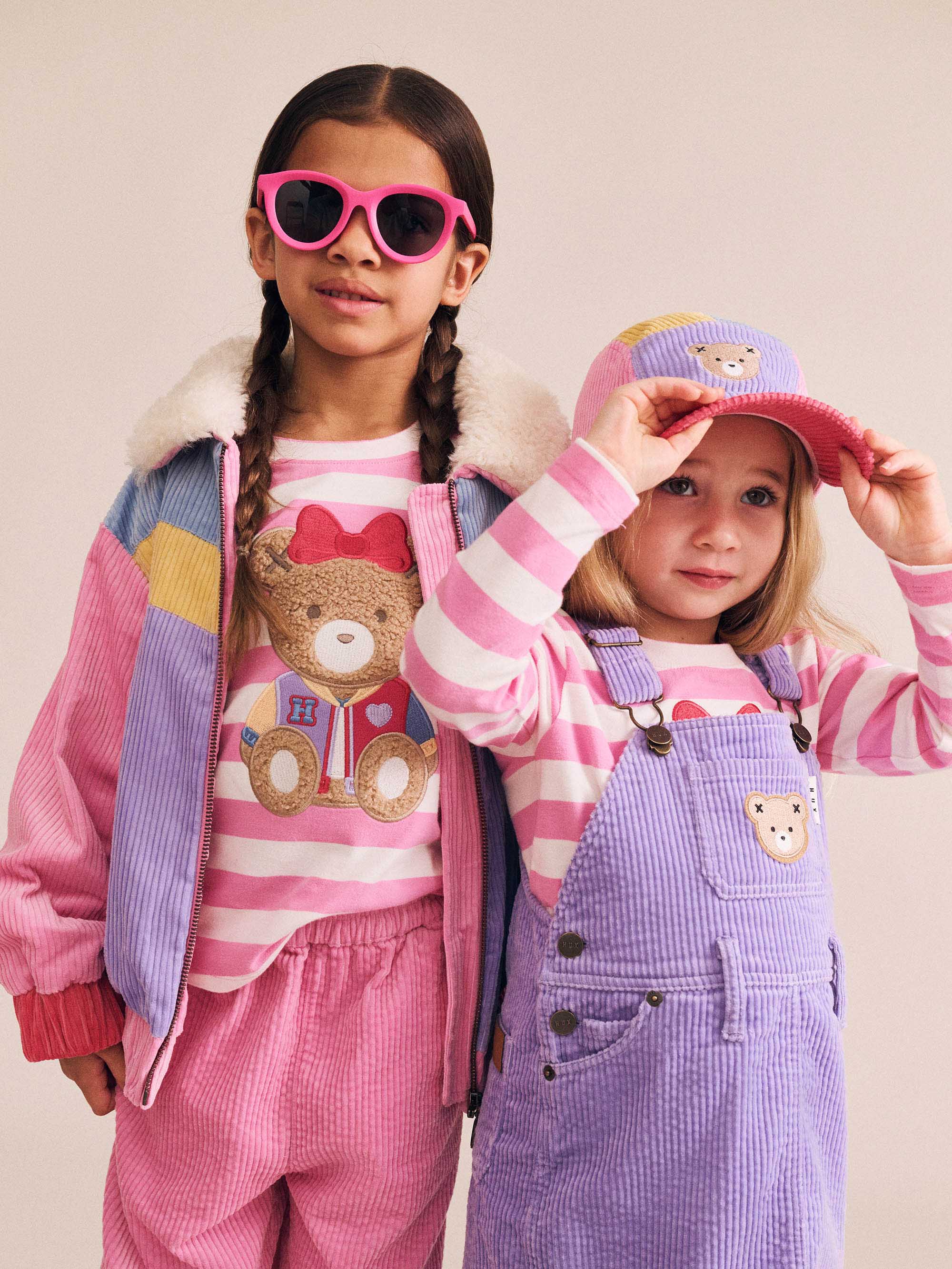 Huxbaby Girls Pants Cord Frill Hem Pant