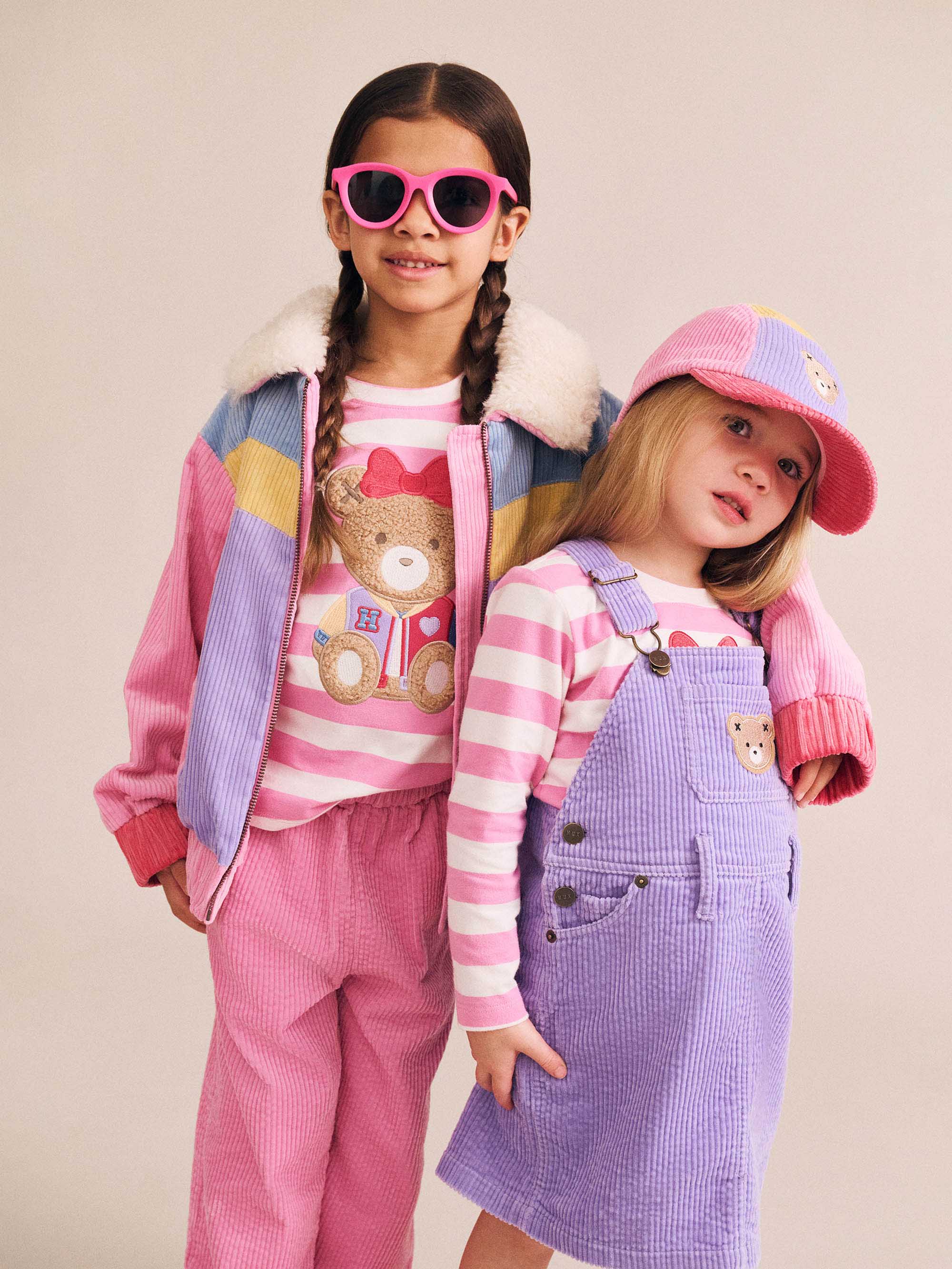 Huxbaby Girls Pants Cord Frill Hem Pant