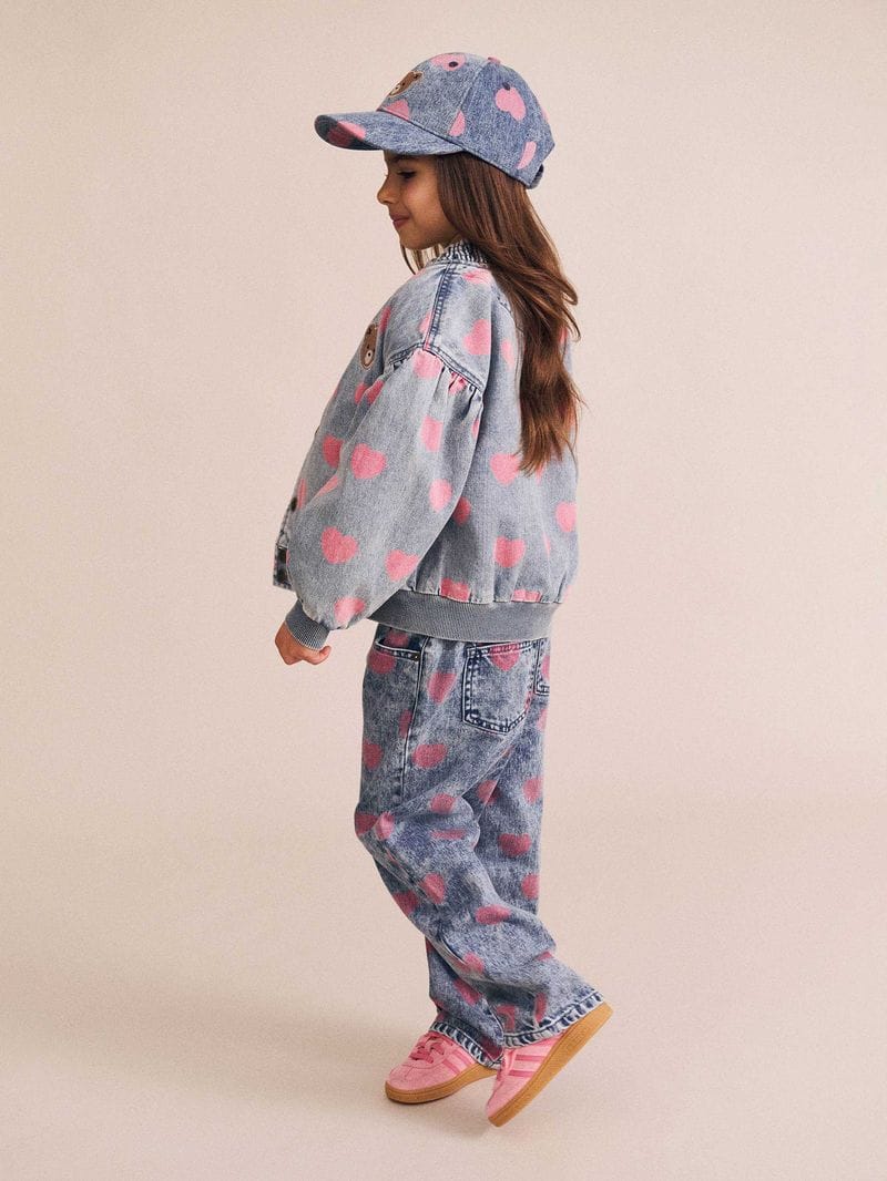 Huxbaby Girls Pants Dreamy Denim Hearts Jeans