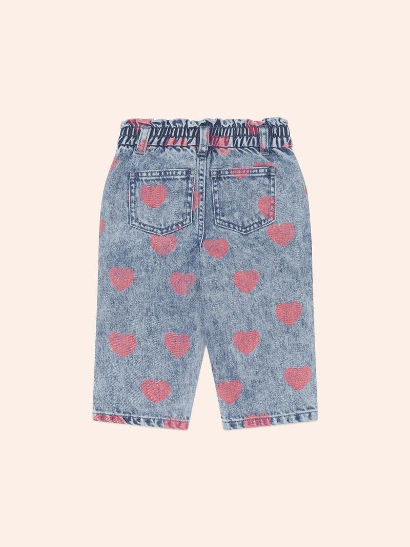 Huxbaby Girls Pants Dreamy Denim Hearts Jeans
