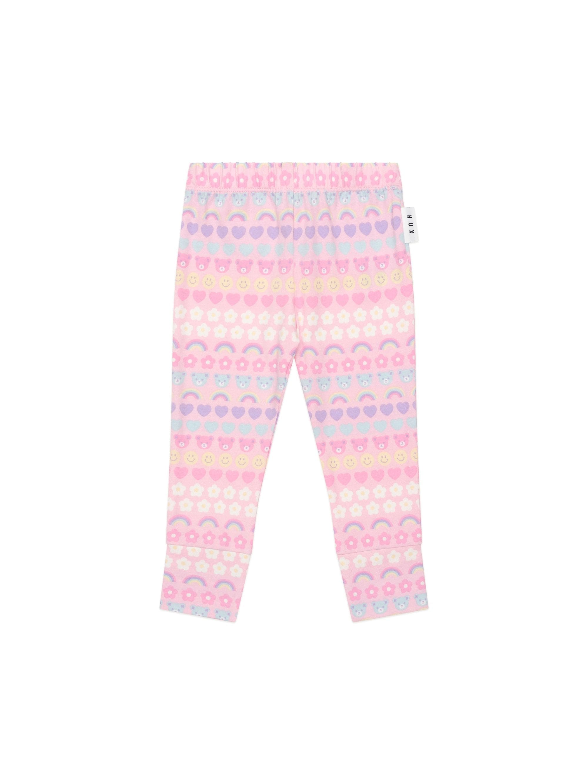 Huxbaby Girls Pants Emoji Rainbow Legging