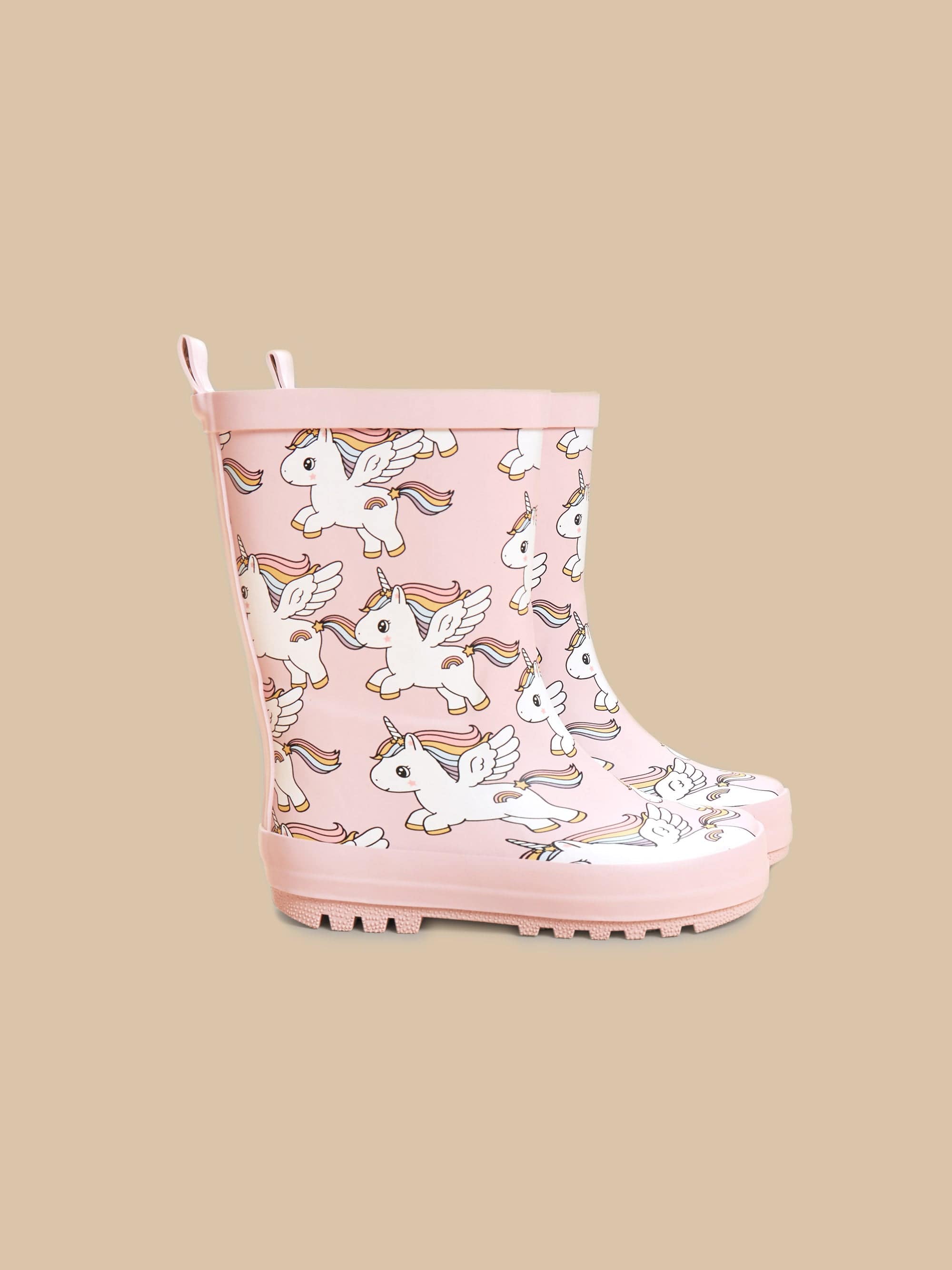 Huxbaby Girls Shoes Magical Unicorn Rainboot