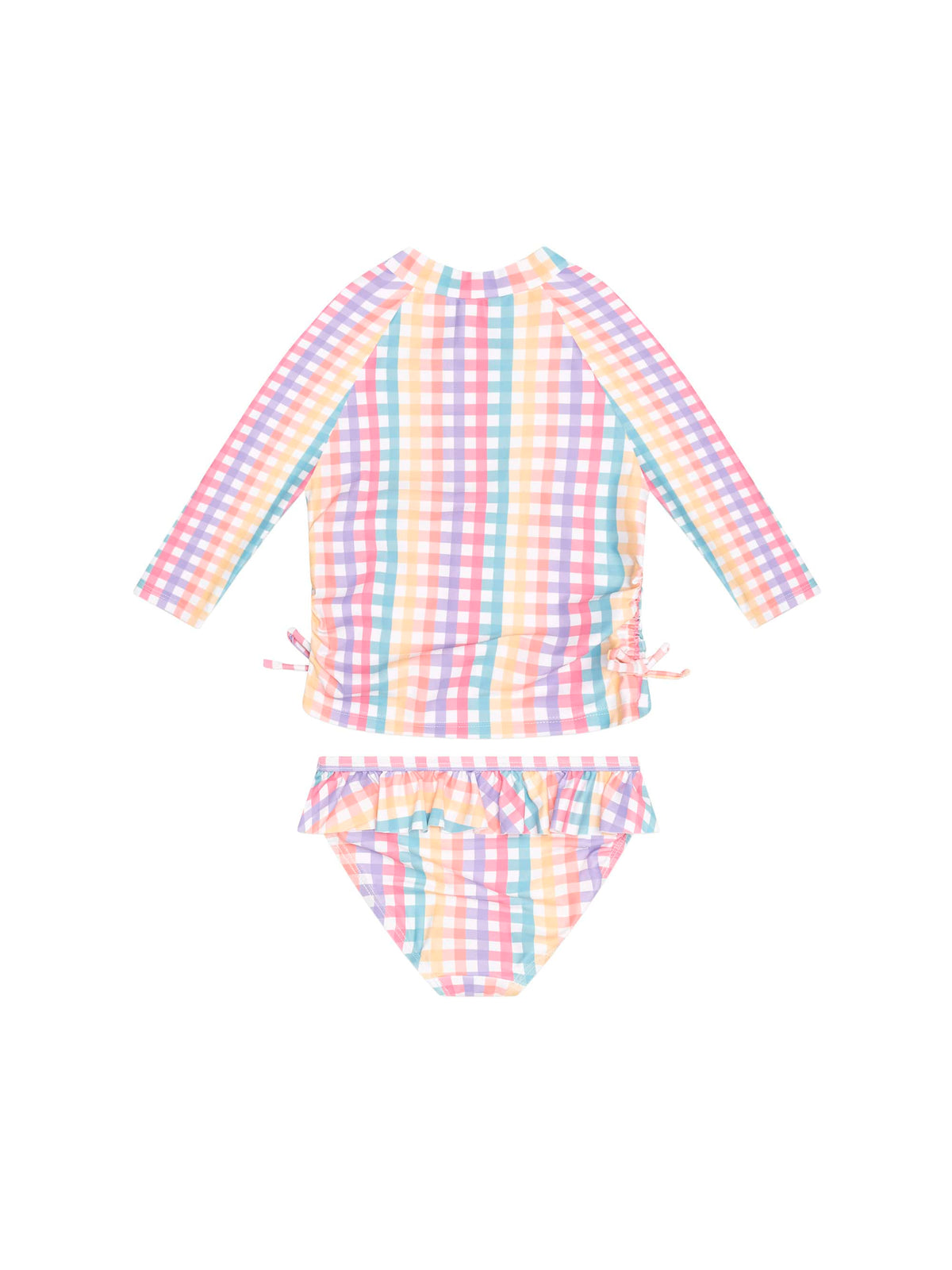 Huxbaby Girls Swimwear Rainbow Check 2pc Swim Set