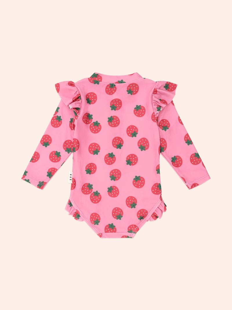 Huxbaby Girls Swimwear Strawberry Fields Forever Swimsuit