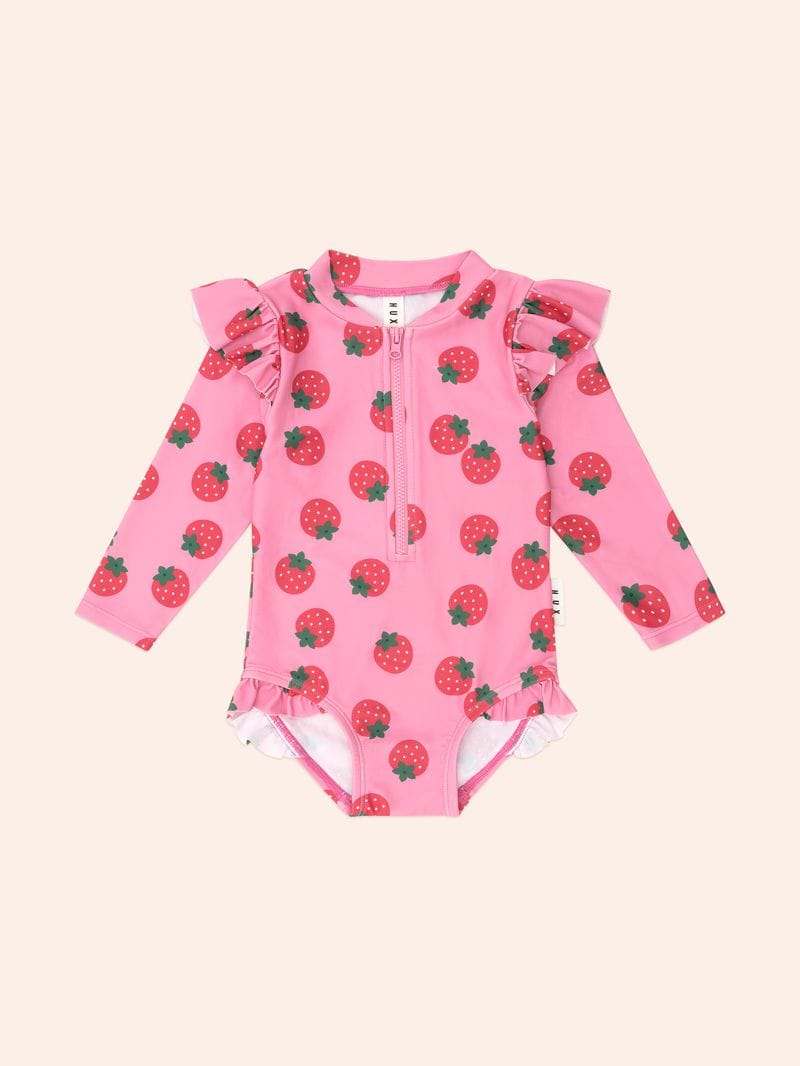 Huxbaby Girls Swimwear Strawberry Fields Forever Swimsuit