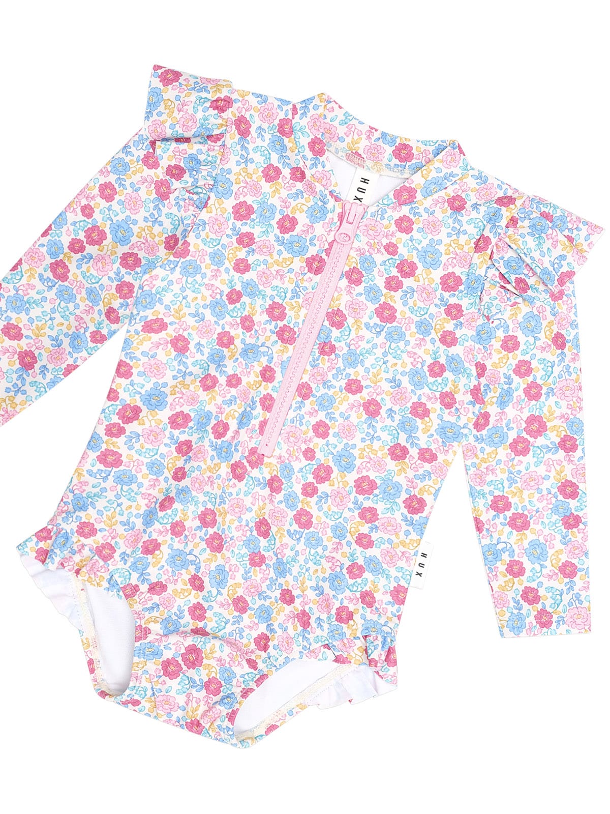Huxbaby Girls Swimwear Vintage Floral Swimsuit