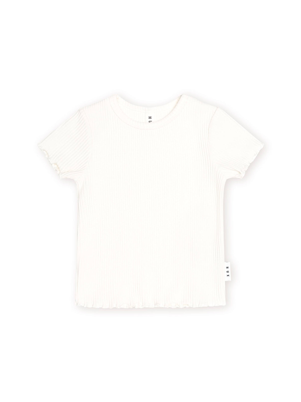 Huxbaby Girls Tee Almond Milk Rib Tee