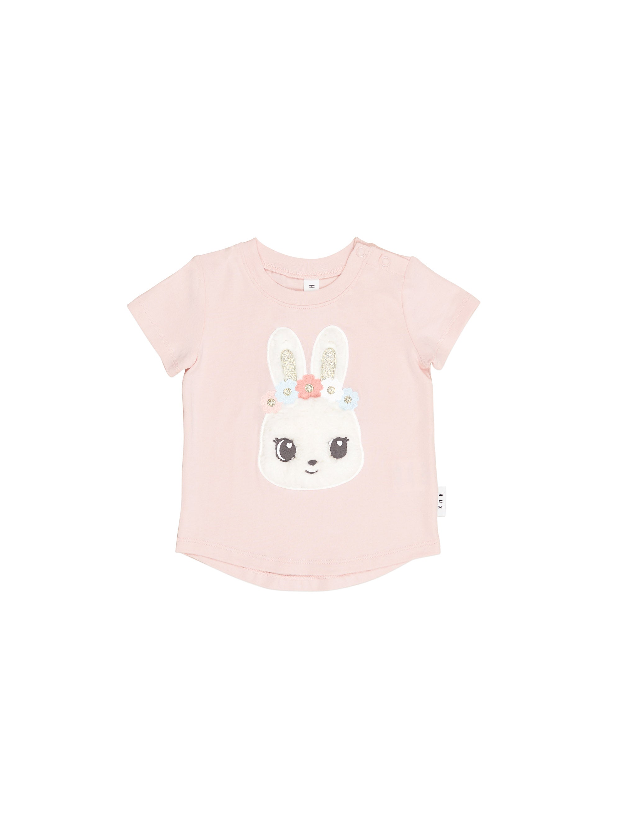 Huxbaby Girls Tee Blossom Fur Bunny T-Shirt