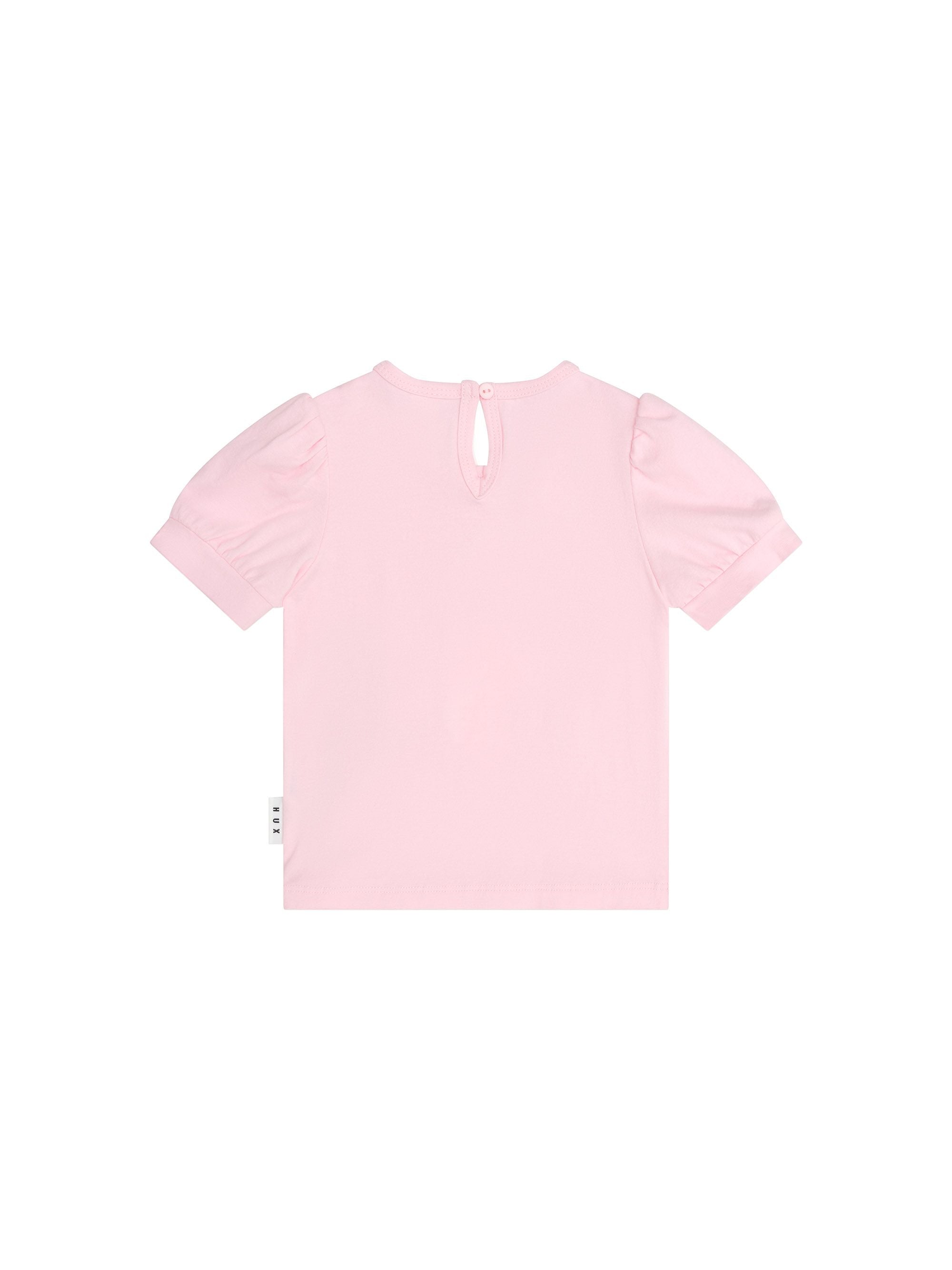 Huxbaby Girls Tee Flutter Unicorn Puff Sleeve T-Shirt