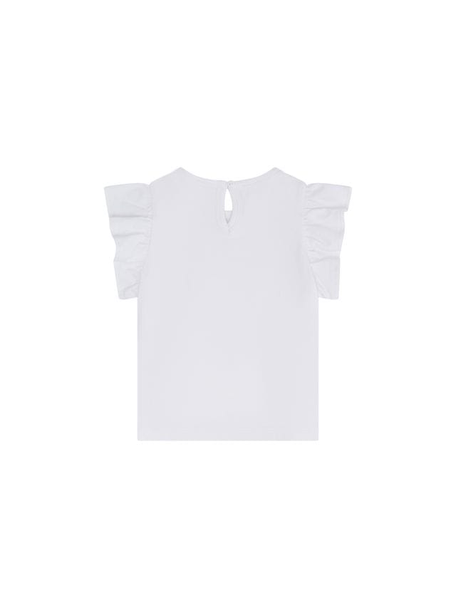 Huxbaby Girls Tee Reindeer Frill Slv Tee