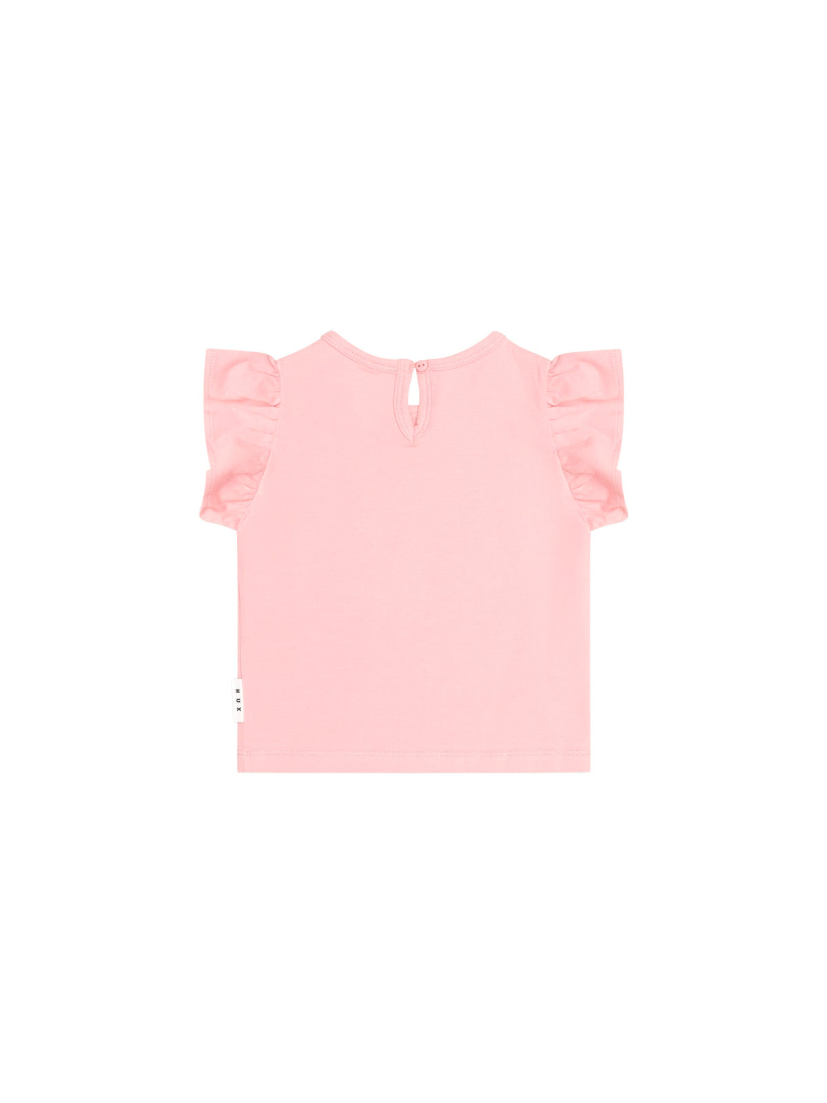 Huxbaby Girls Tee Tropical Twin Flower Frill Tee