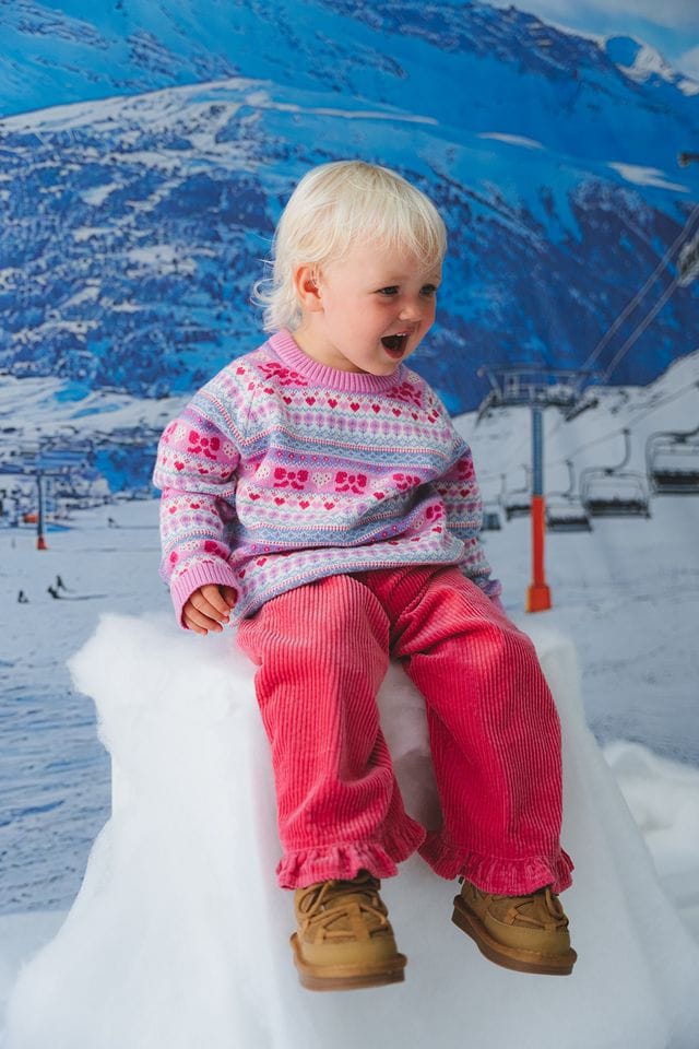 Huxbaby Girls Top Apres Ski Farisle Pullover