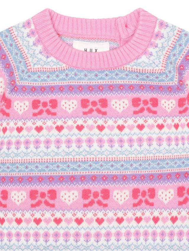 Huxbaby Girls Top Apres Ski Farisle Pullover