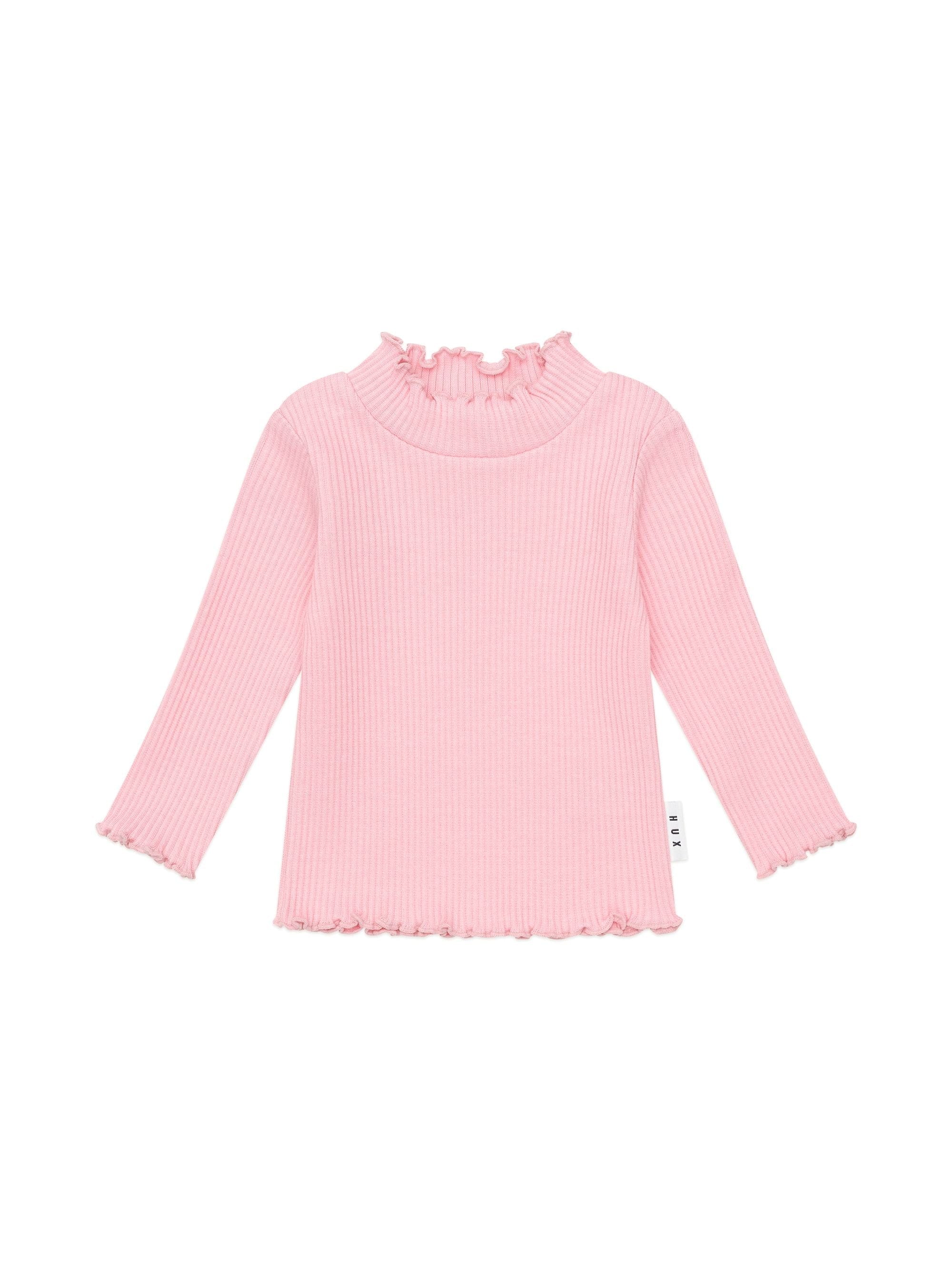 Huxbaby Girls Top Blush Rib Skivvy