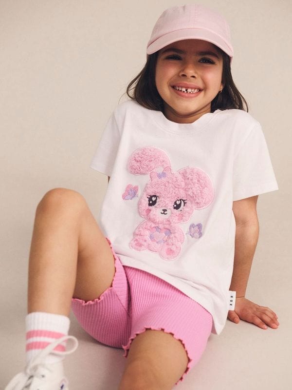 Huxbaby Girls Top Bunny Gem T-Shirt