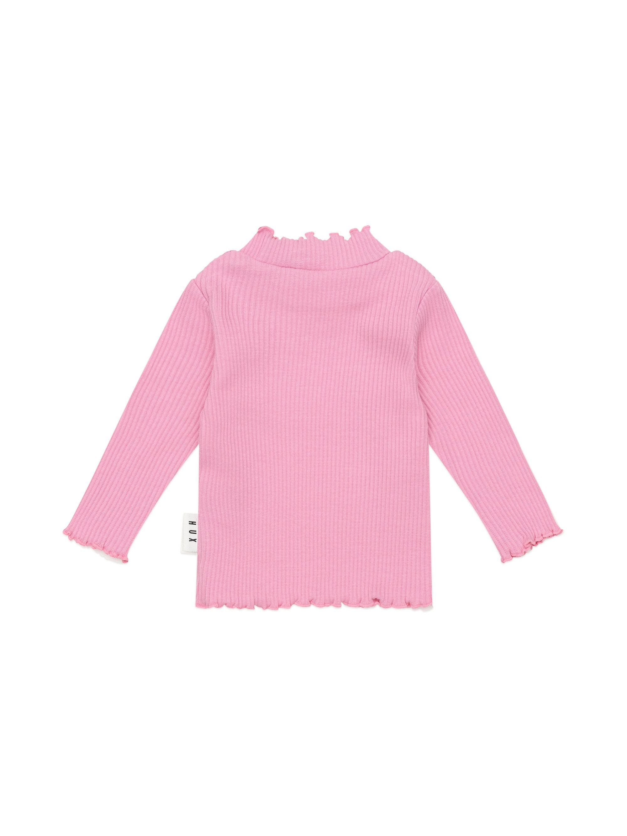 Huxbaby Girls Top Peony Rib Skivvy