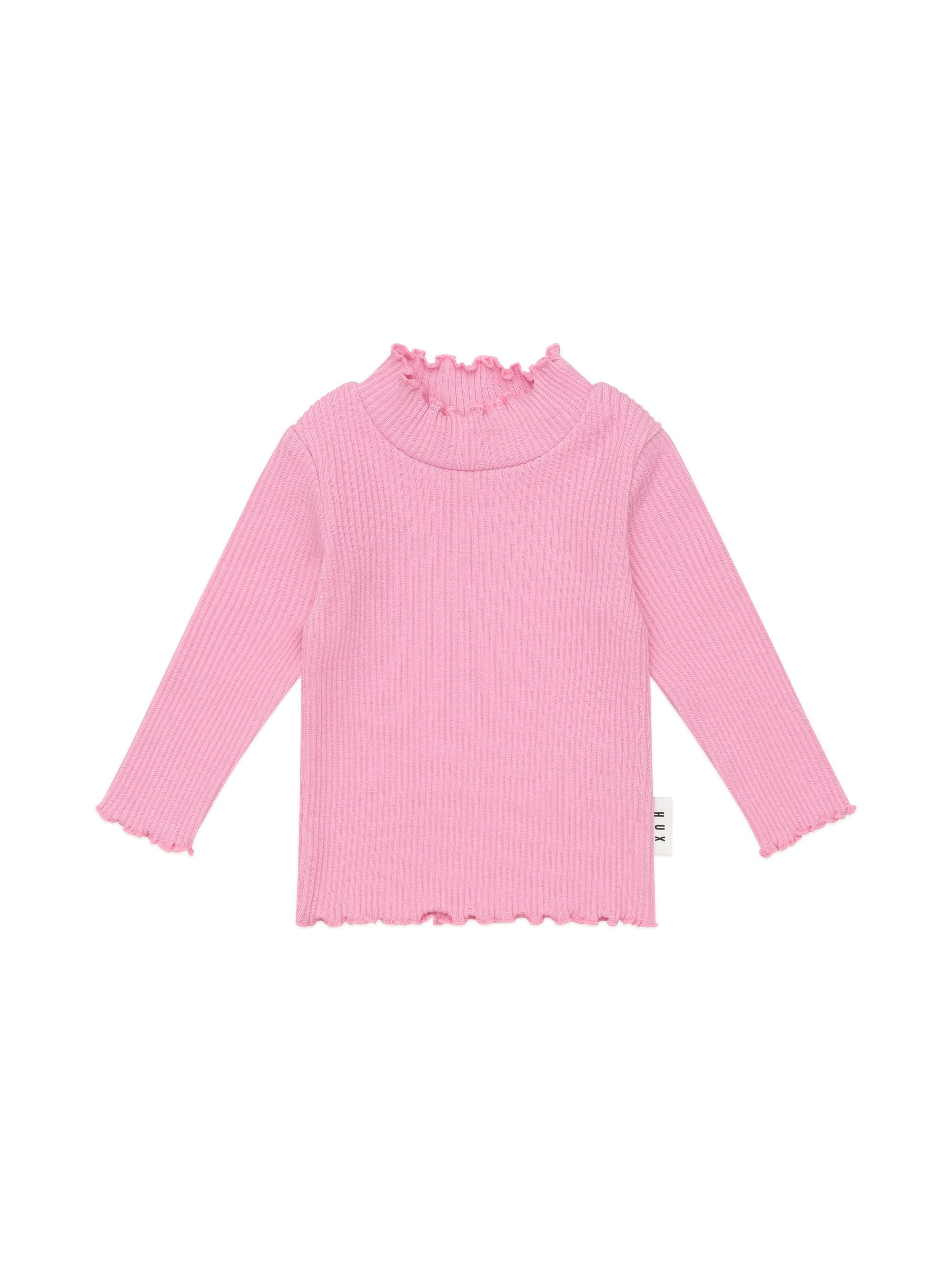 Huxbaby Girls Top Peony Rib Skivvy