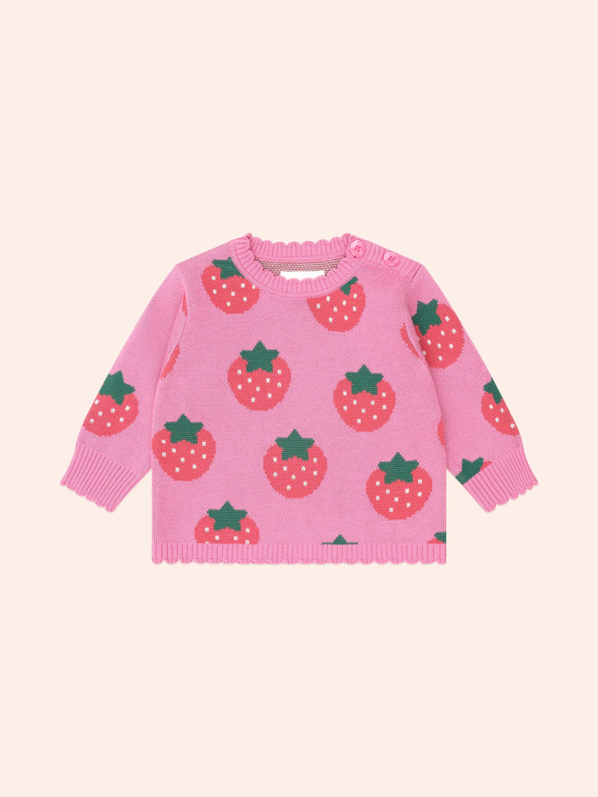 Huxbaby Girls Top Strawberry Fields Forever Pullover