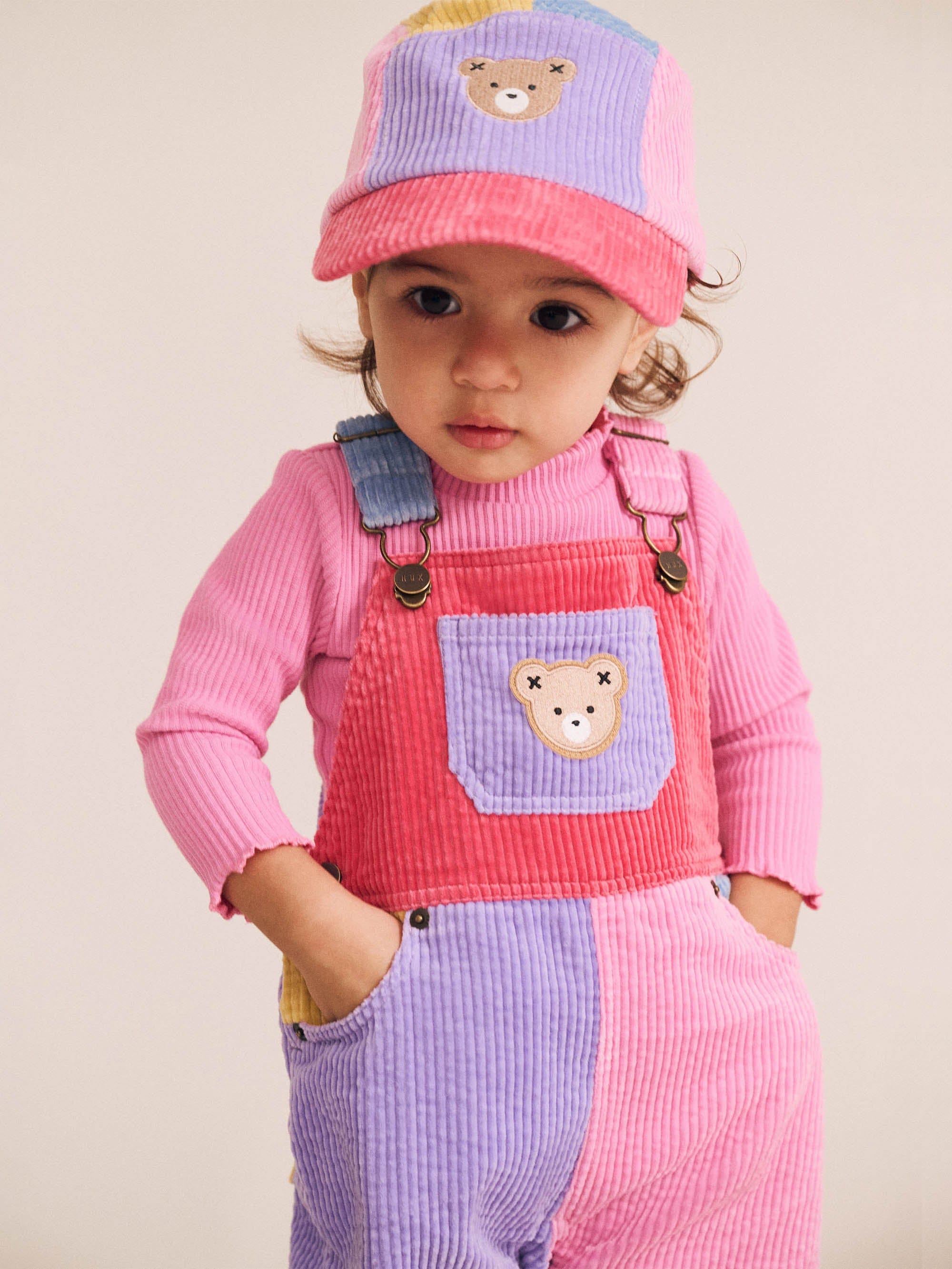 Huxbaby Girls Top Strawberry Rib Skivvy
