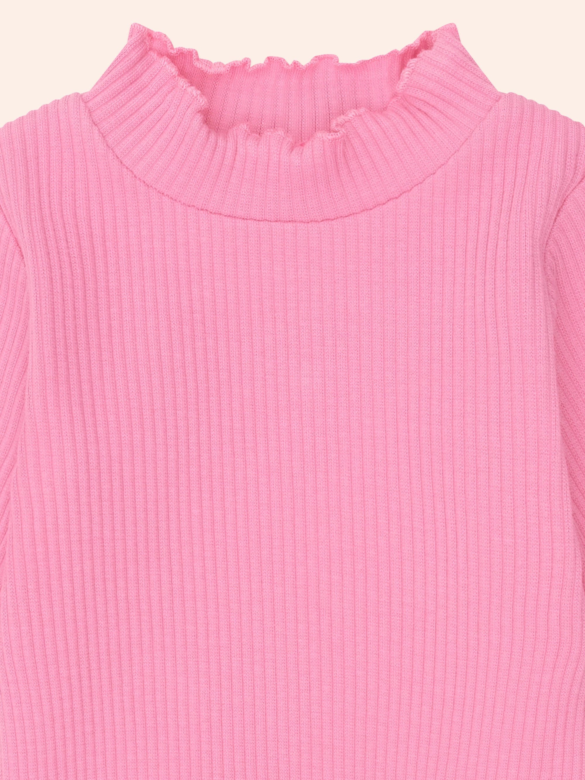 Huxbaby Girls Top Strawberry Rib Skivvy