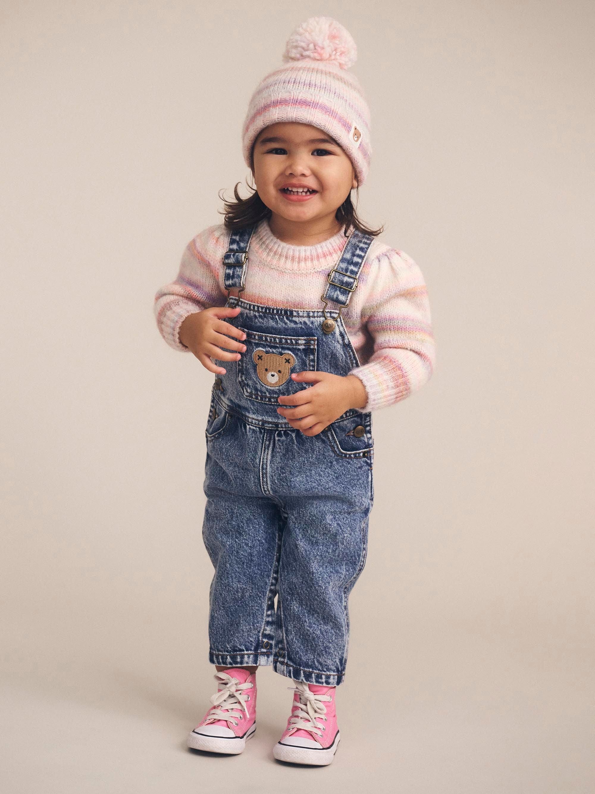 Huxbaby Unisex Onesie Dreamy Denim Overalls