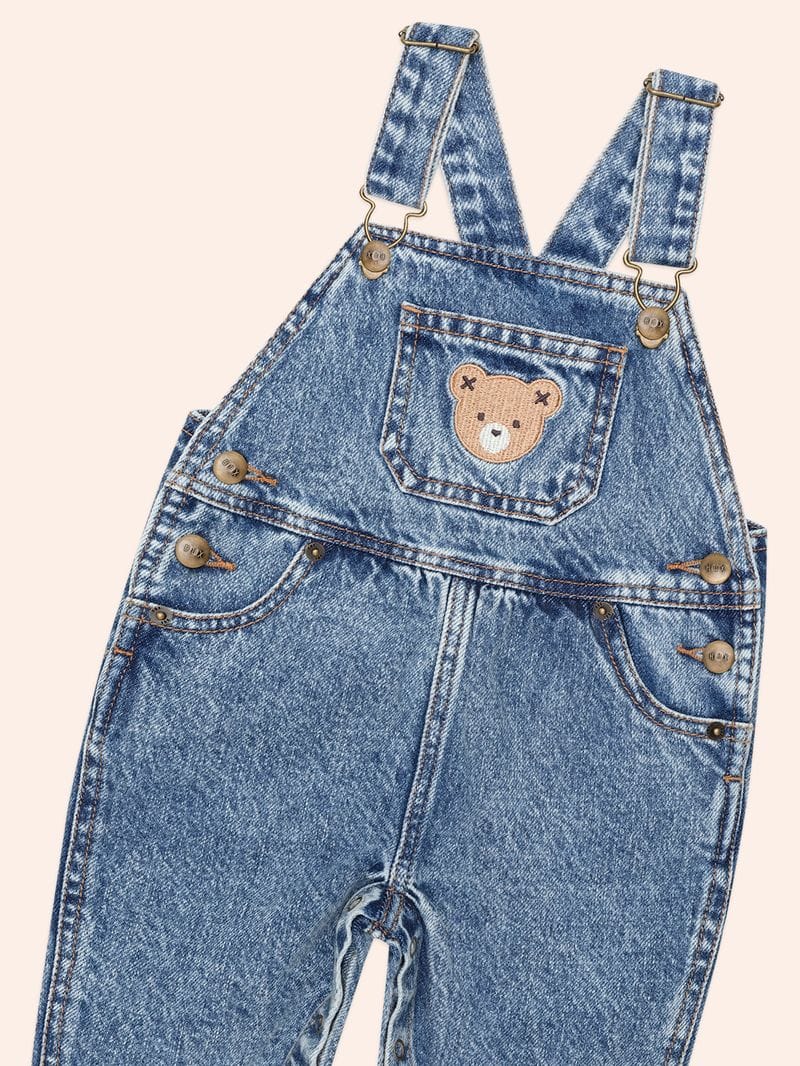Huxbaby Unisex Onesie Dreamy Denim Overalls