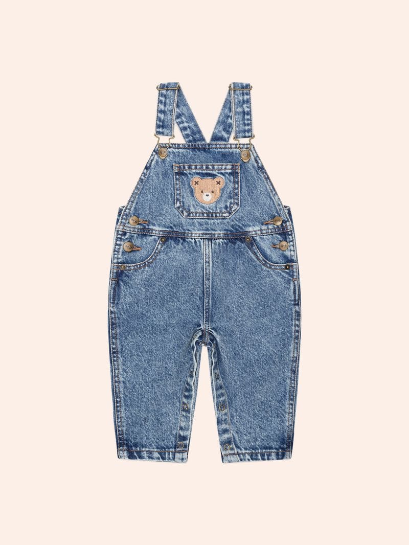 Huxbaby Unisex Onesie Dreamy Denim Overalls