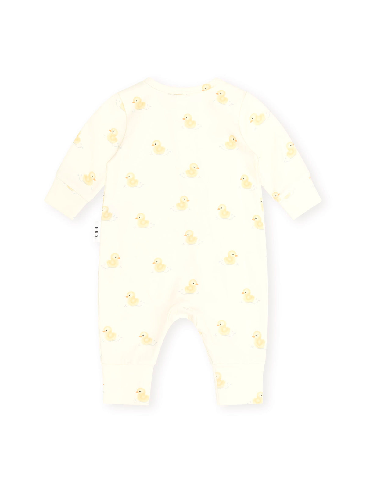 Huxbaby Unisex Onesie Rubber Ducky Zip Romper