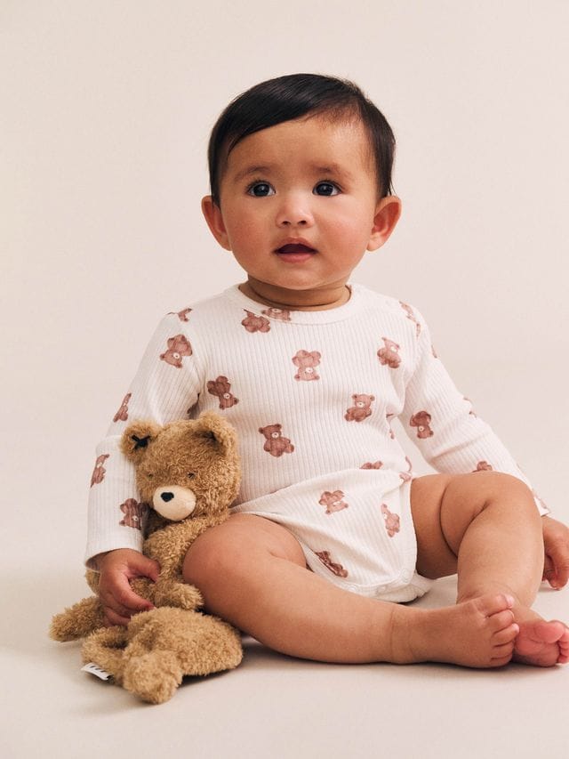 Huxbaby Unisex Outfit Beary Snuggly 3 Piece Gift Set