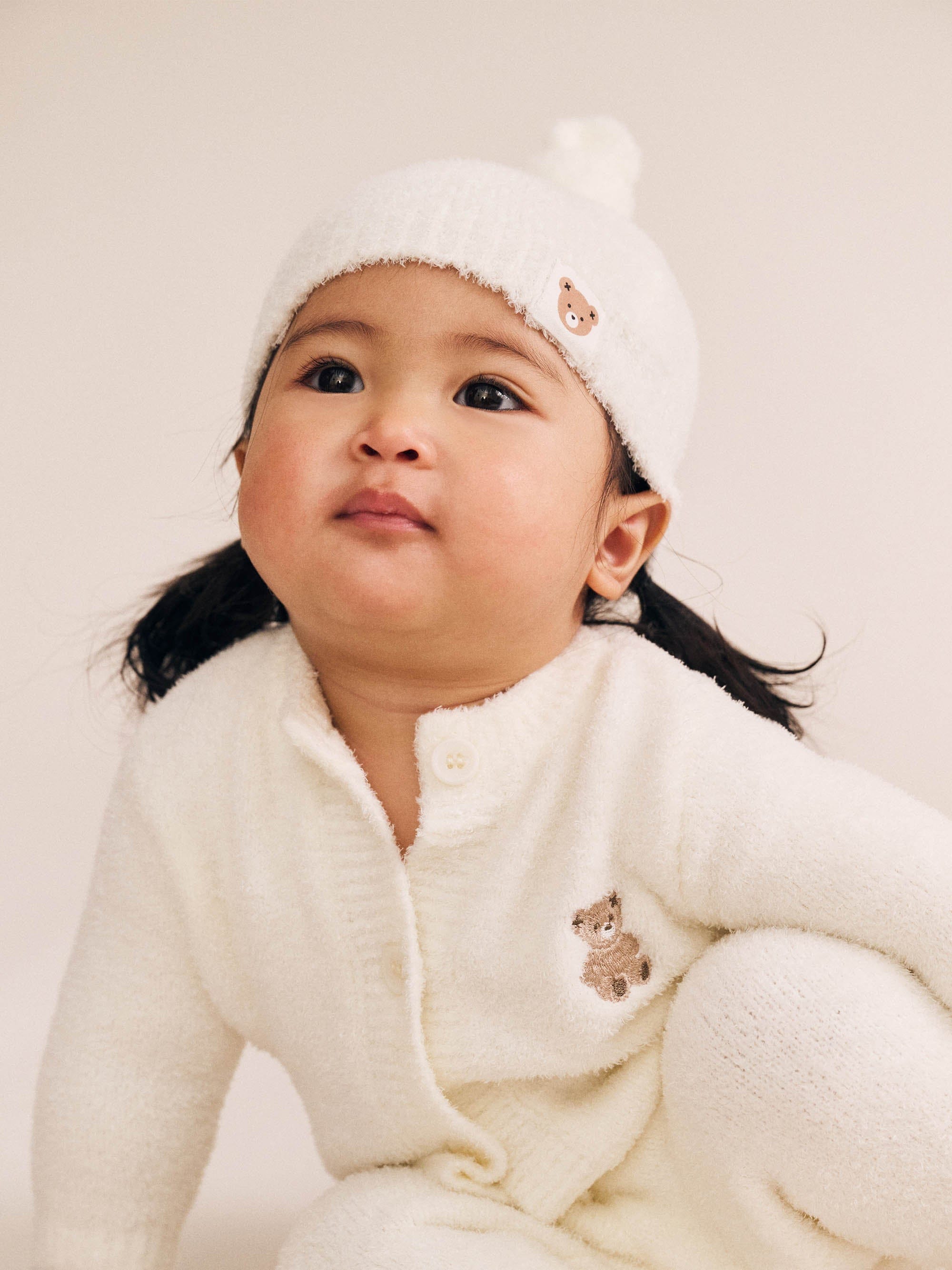 Huxbaby Unisex Outfit My First Hux Almond Milk 4pc Boucle Set