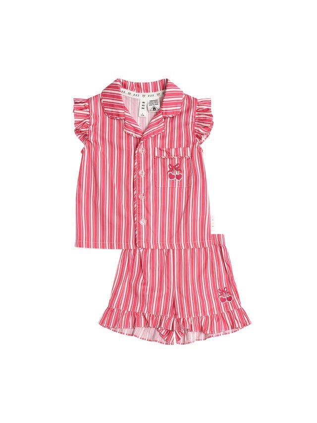 Huxbaby Unisex Sleepware 3Y Tis The Season Frill PJs Candy Cane