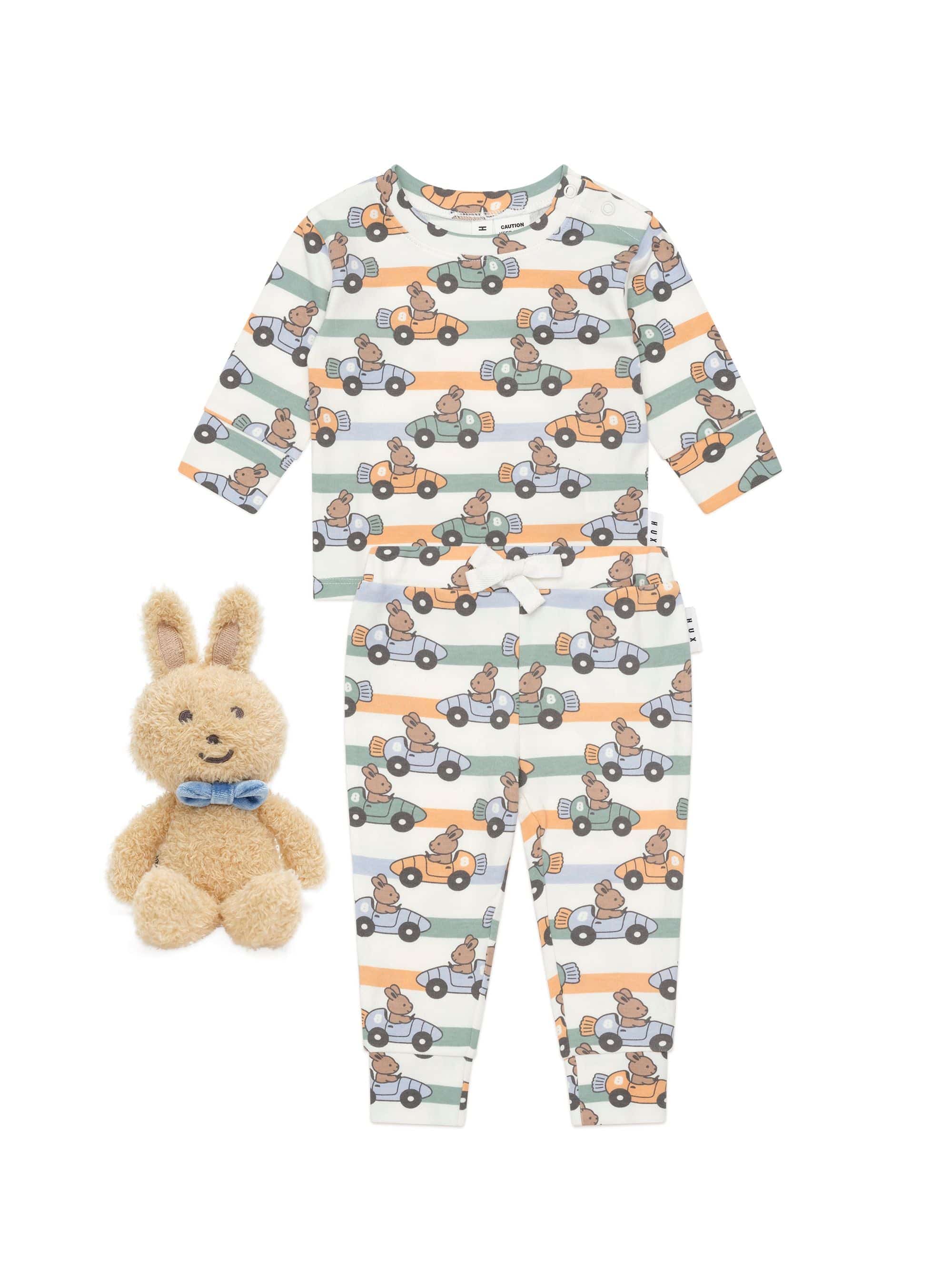 Huxbaby Unisex Sleepware Carrot Car Sleep Set & Friend