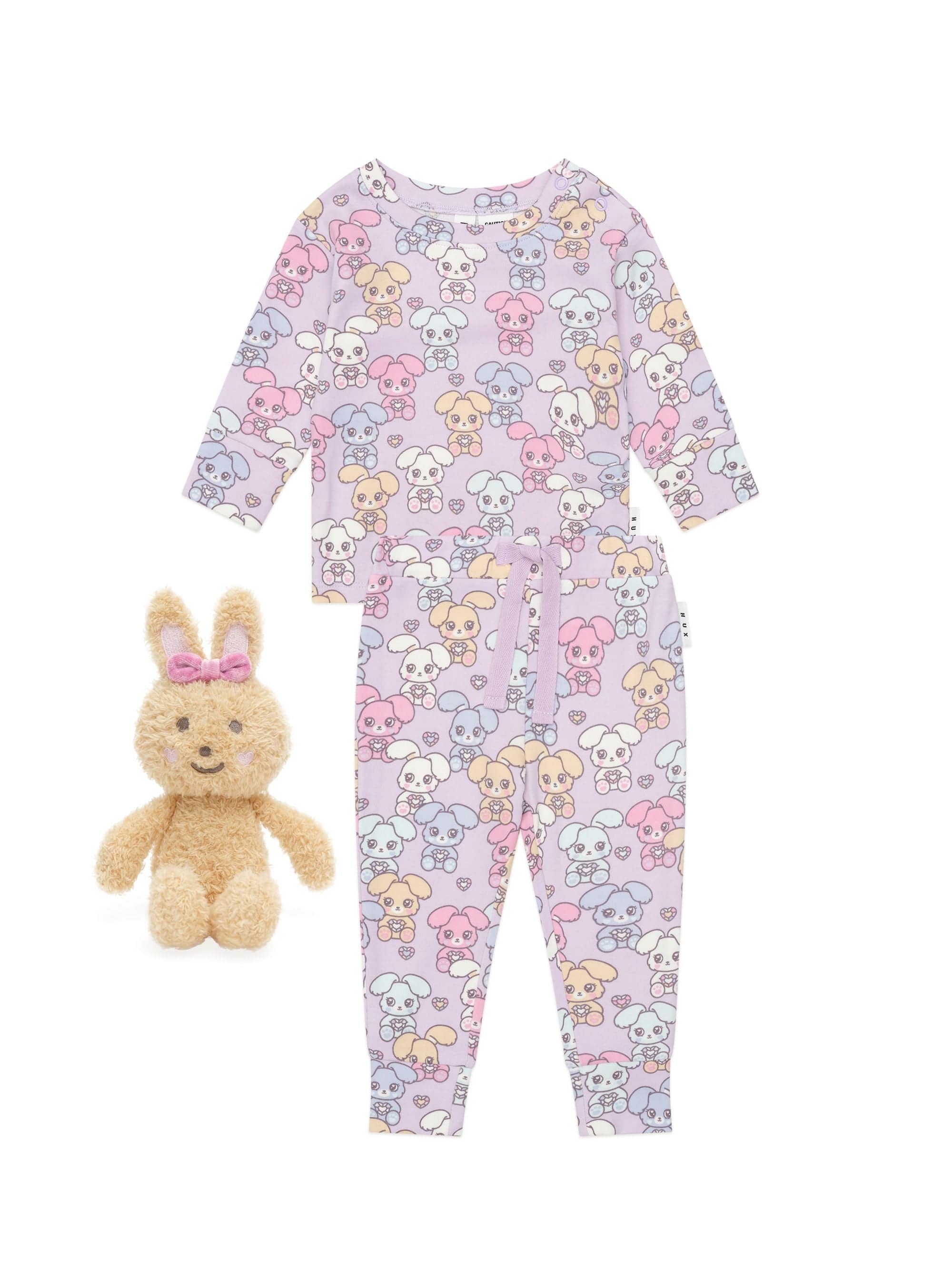 Huxbaby Unisex Sleepware Gem Bunny Sleep Set & Friend