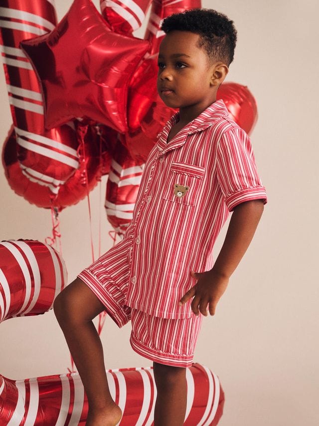 Huxbaby Unisex Sleepware Tis The Season PJs Candy Cane