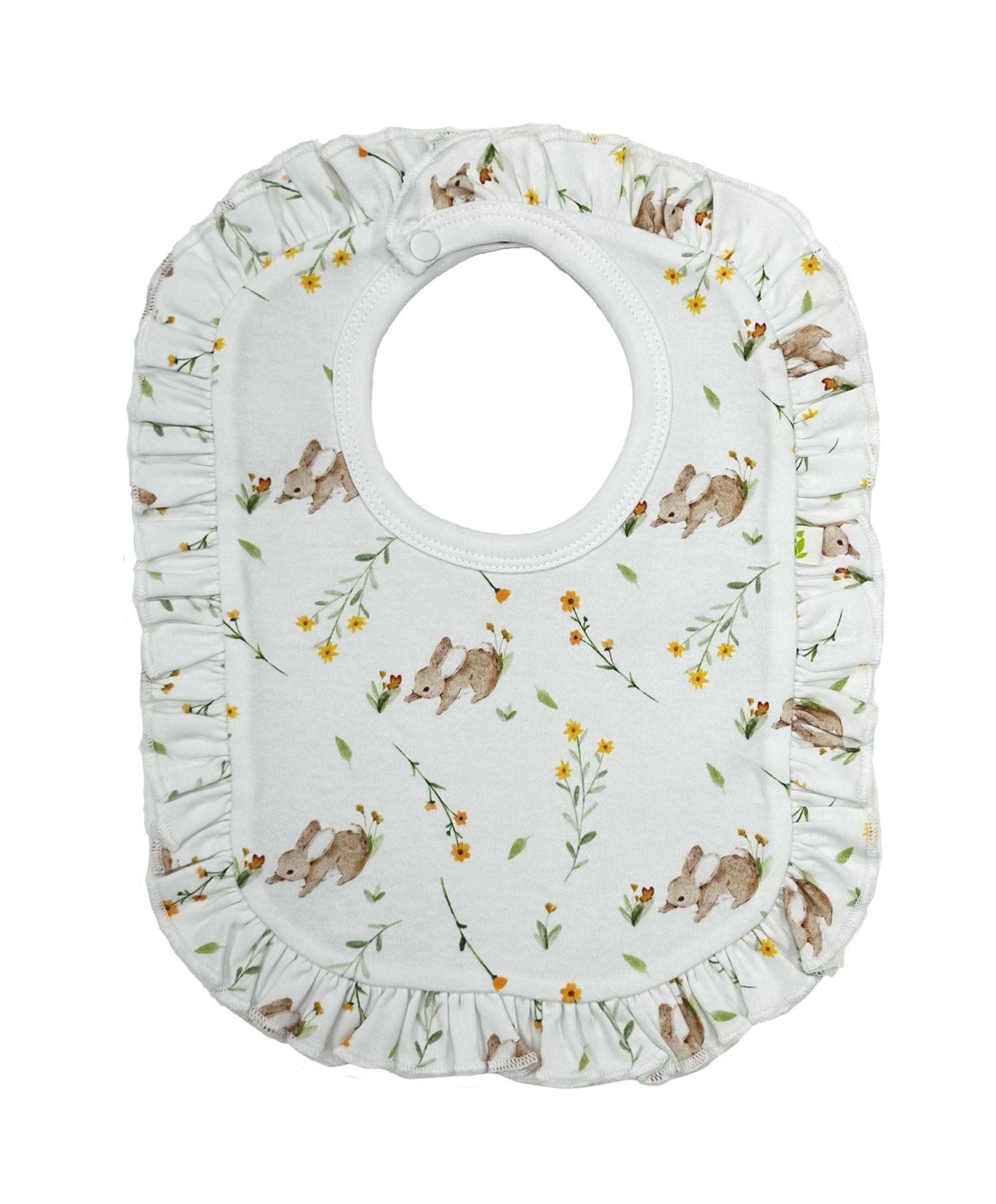 Iambabywear Baby Accessory Frill Bunny Cotton Bib