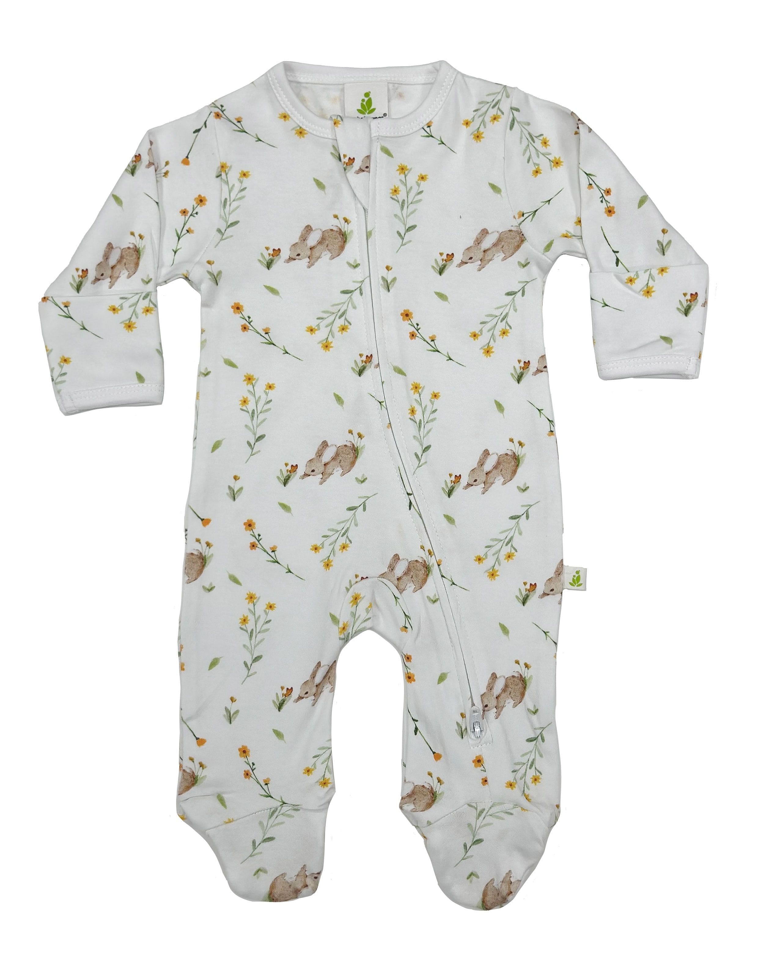 Iambabywear Girls Dress Bunny Bloom Zipsuit