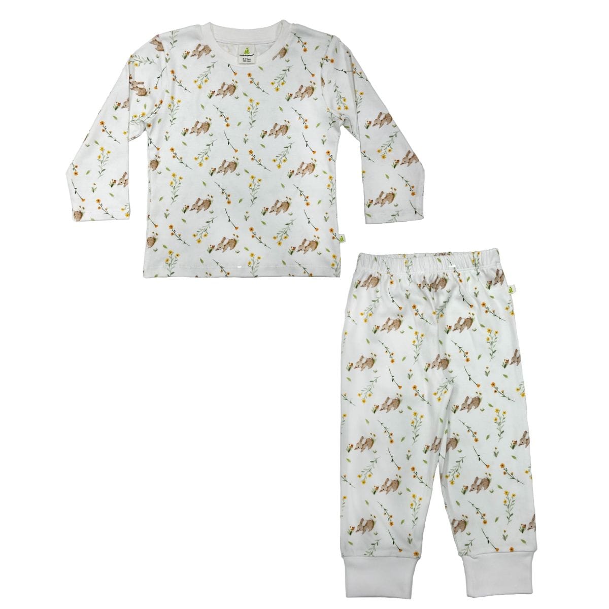 Iambabywear Unisex Sleepware Bunny Bloom PJ Set