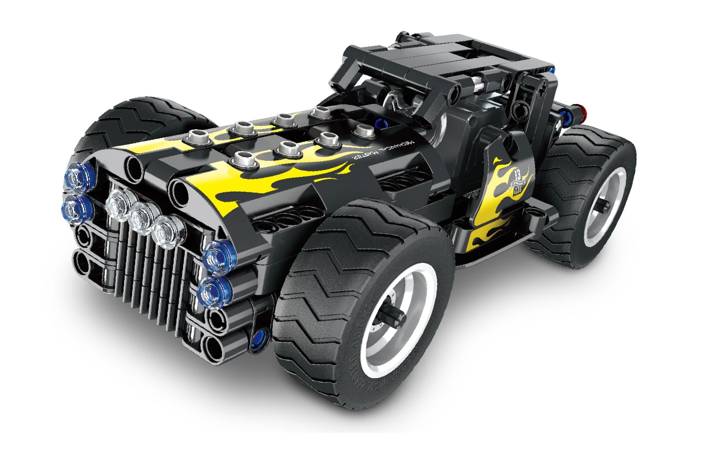 iM.Master Toys Pull Back Car Yellow Flame