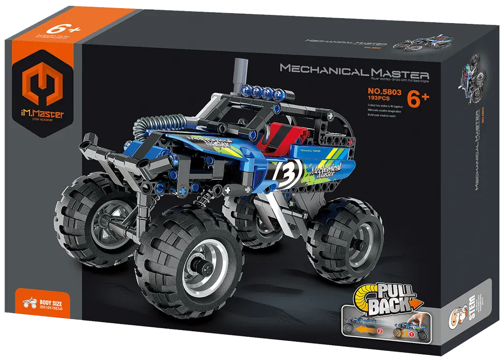 iM.Master Toys Pull Back Off-Road Vehicle Blue