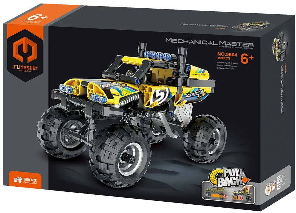 iM.Master Toys Pull Back Off-Road Vehicle Yellow