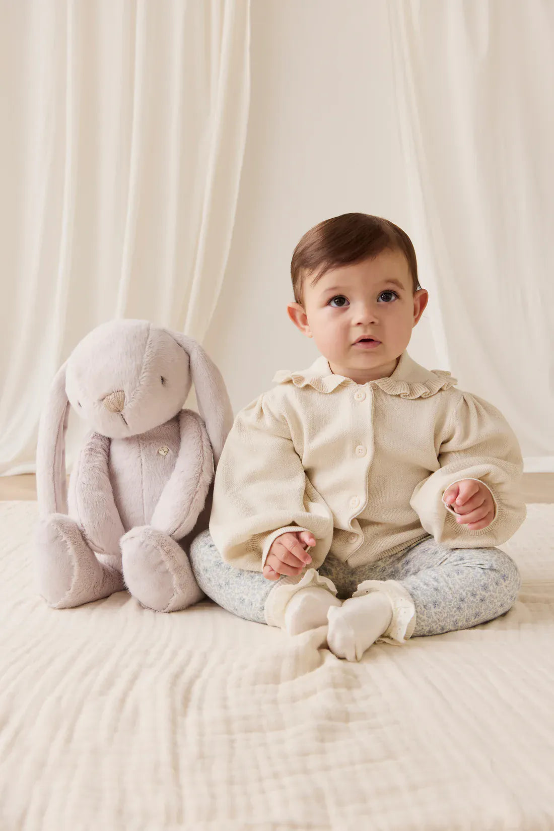 Jamie Kay Toys Soft Snuggle Bunnies - Penelope - Beige 45cm