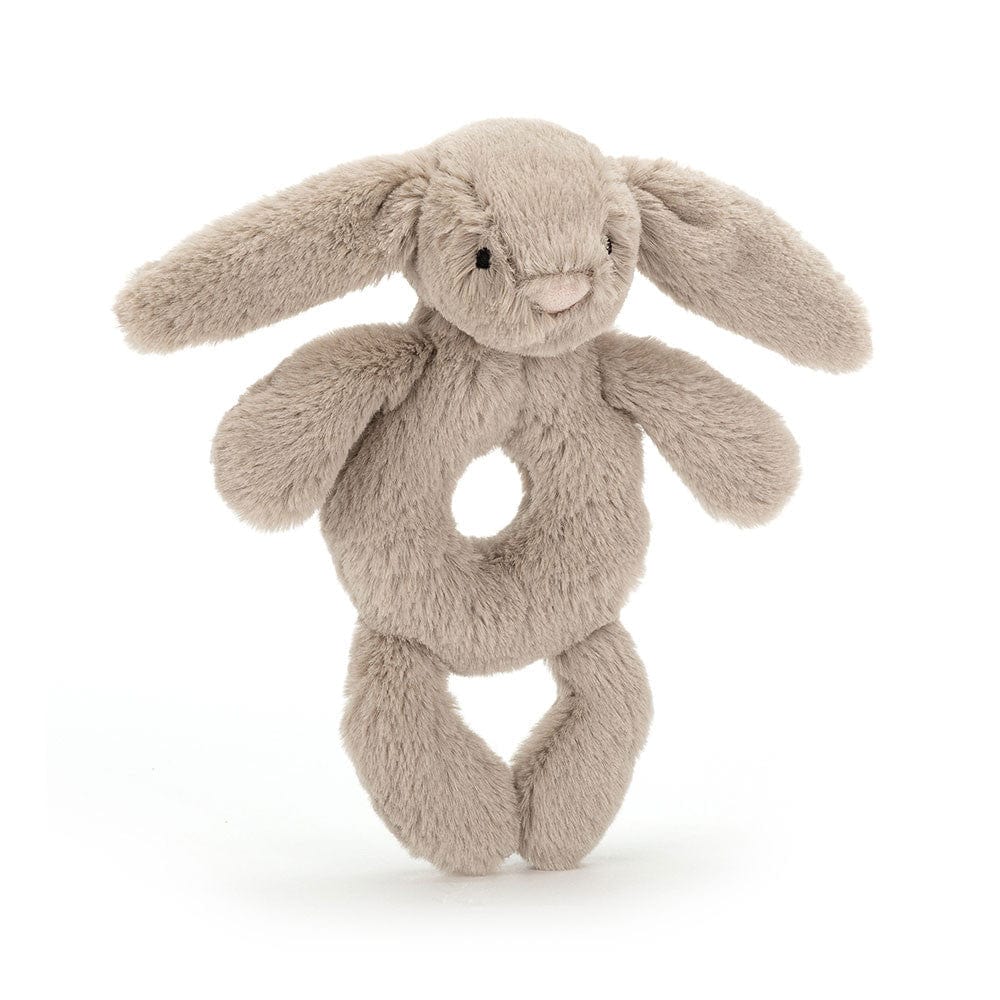 Jellycat Toys Soft Bashful Bunny Ring Rattle