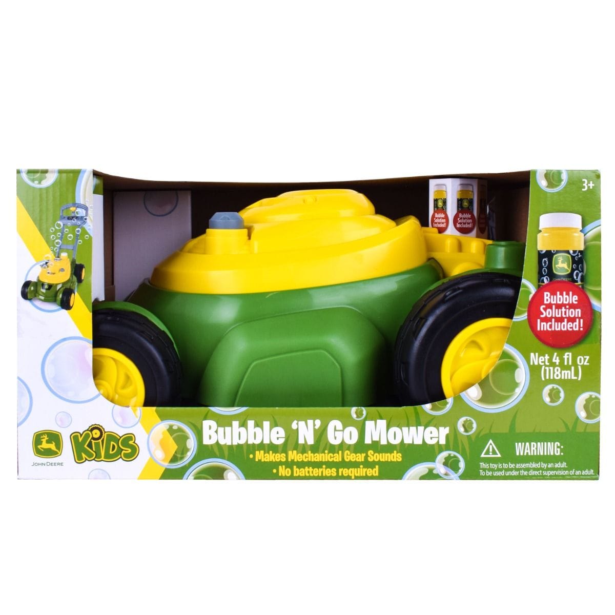 John Deere Toys Bubble and Go Mower