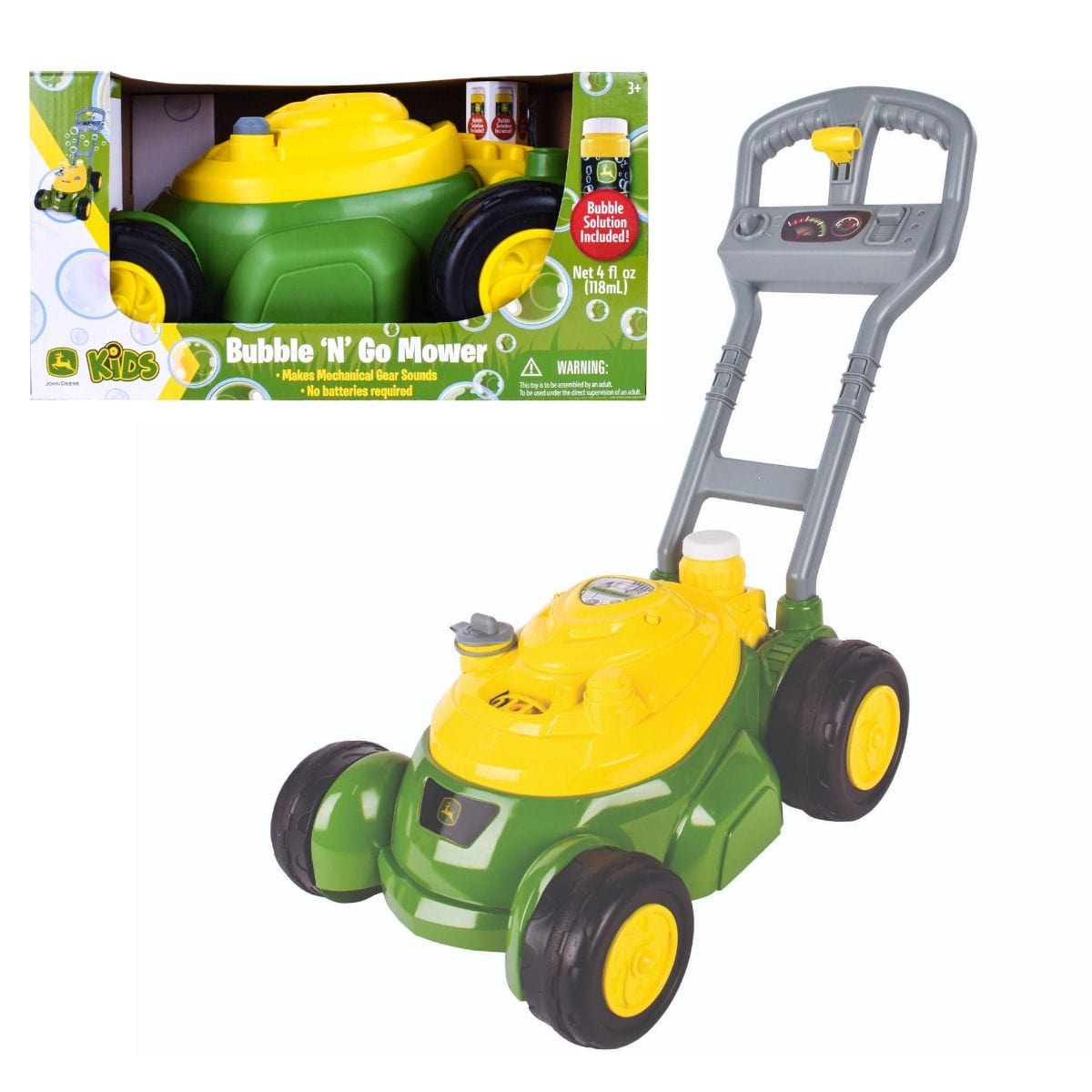 John Deere Toys Bubble and Go Mower