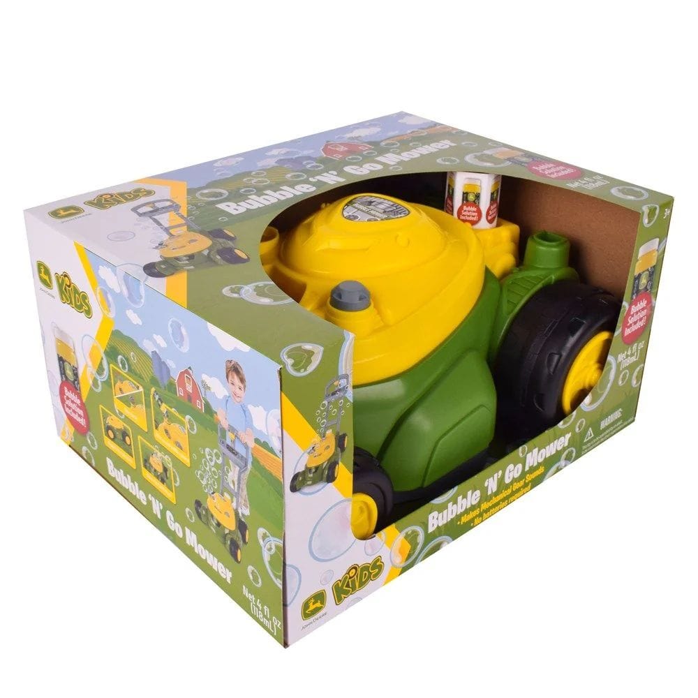 John Deere Toys Bubble and Go Mower