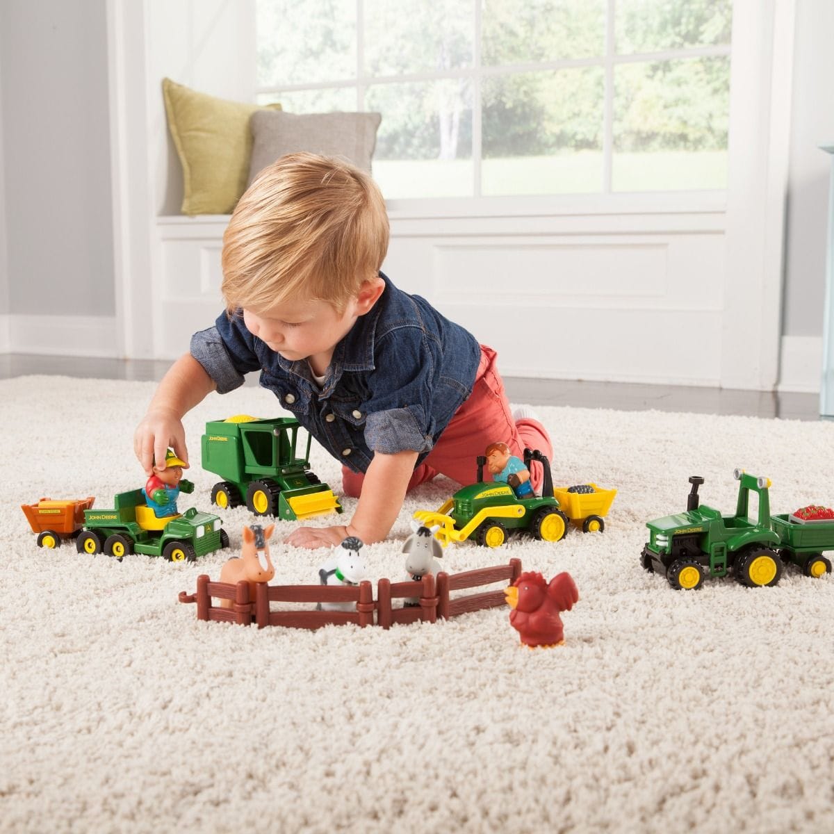 John Deere Toys Fun on the Farm Playset with Vehicles