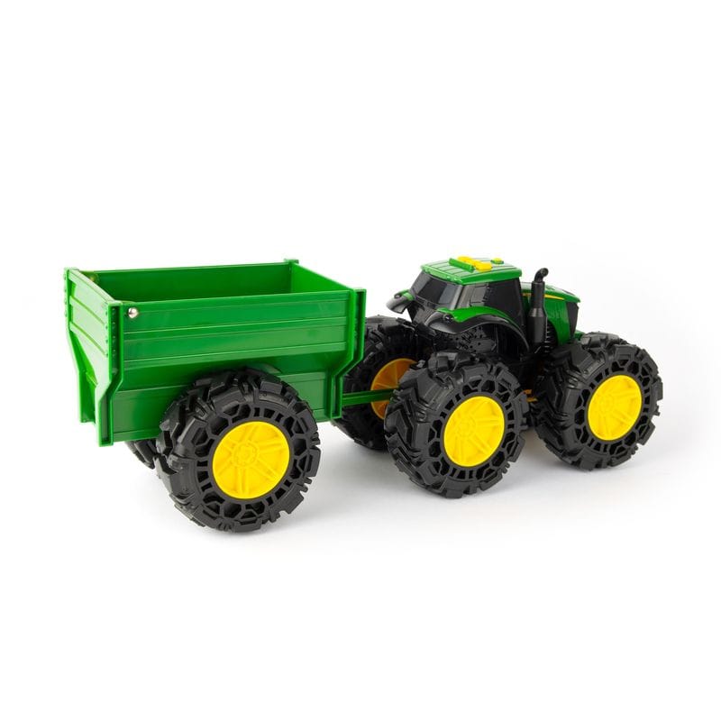 John Deere Toys Monster Treads Tractor & Wagon