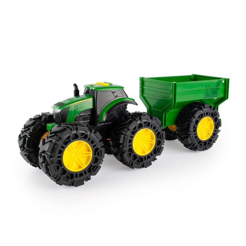 John Deere Toys Monster Treads Tractor & Wagon