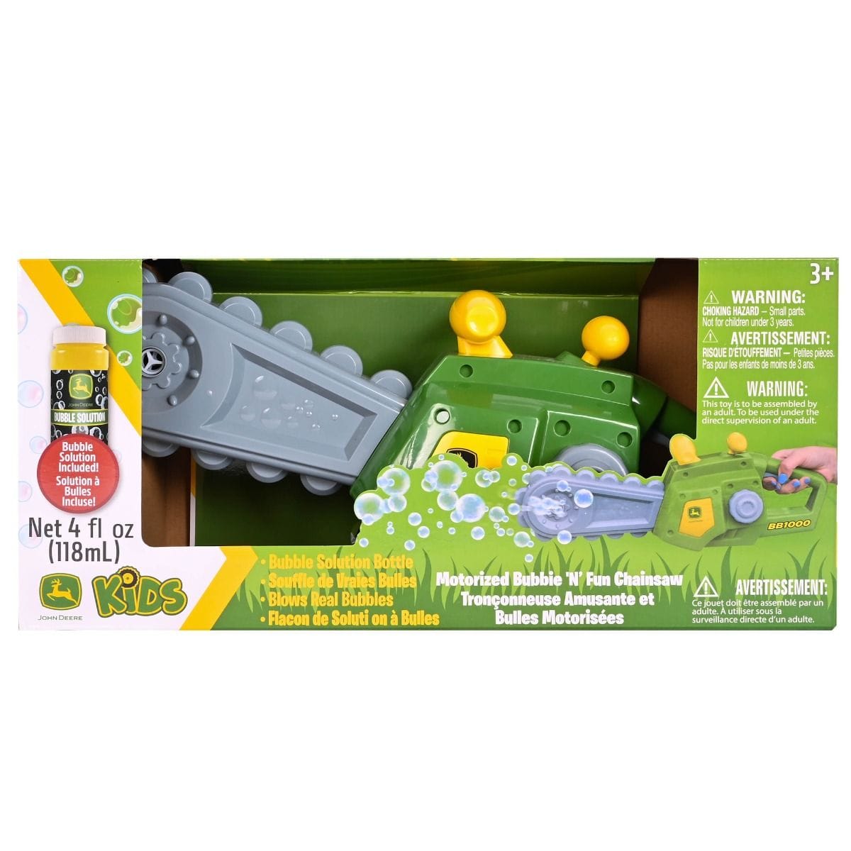 John Deere Toys Motorised Bubble Chainsaw