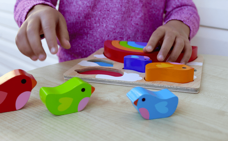 Kiddie Connect Toys Bird And Rainbow Puzzle